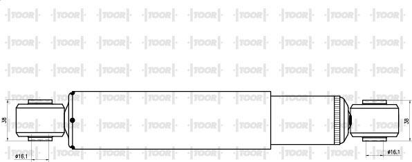 TOOR SG51070 - Shock Absorber autospares.lv