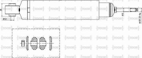 TOOR SG58500 - Shock Absorber autospares.lv