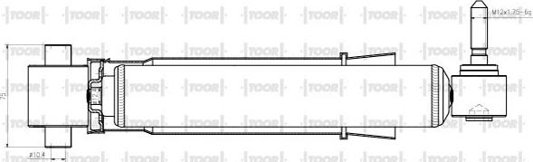 TOOR SG58600 - Shock Absorber autospares.lv