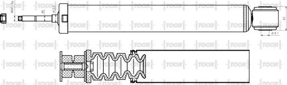 TOOR SG58680 - Shock Absorber autospares.lv