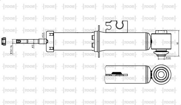 TOOR SG58280 - Shock Absorber autospares.lv