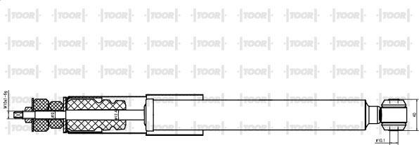 TOOR SG53410 - Shock Absorber autospares.lv