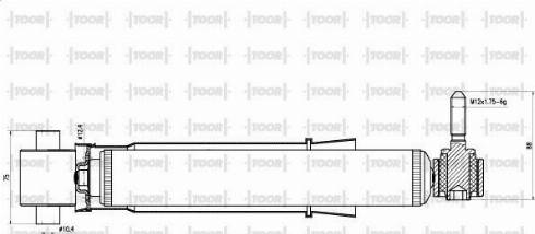 TOOR SG53890 - Shock Absorber autospares.lv