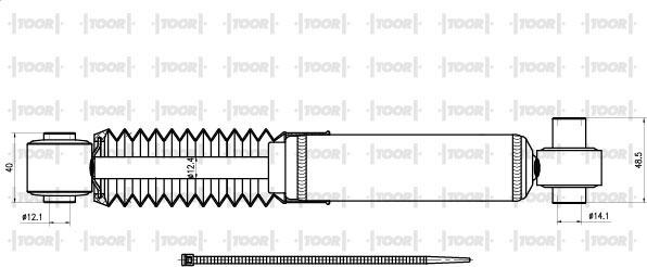 TOOR SG53740 - Shock Absorber autospares.lv