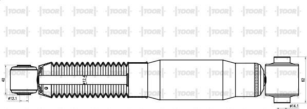 TOOR SG53750 - Shock Absorber autospares.lv