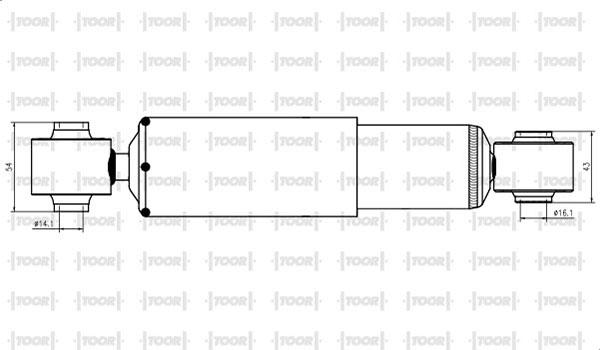 TOOR SG52940 - Shock Absorber autospares.lv