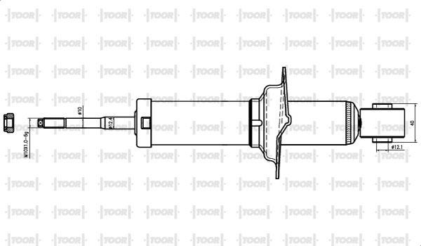 TOOR SG57830 - Shock Absorber autospares.lv