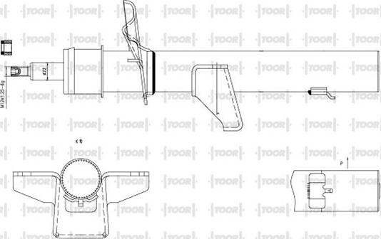 TOOR SG57740 - Shock Absorber autospares.lv