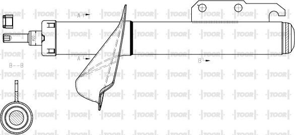 TOOR SG14470 - Shock Absorber autospares.lv