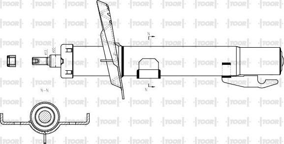 TOOR SG14550 - Shock Absorber autospares.lv