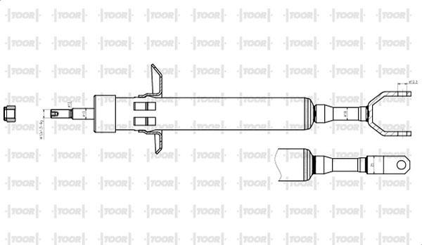 TOOR SG14850 - Shock Absorber autospares.lv