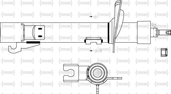 TOOR SG14330 - Shock Absorber autospares.lv