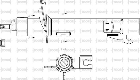 TOOR SG14331 - Shock Absorber autospares.lv