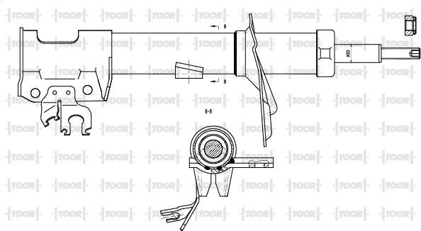 TOOR SG14740 - Shock Absorber autospares.lv