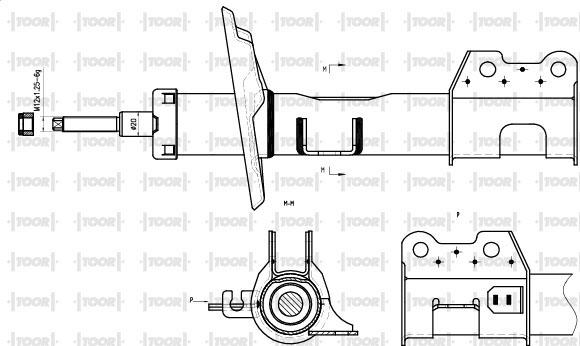 TOOR SG15650 - Shock Absorber autospares.lv