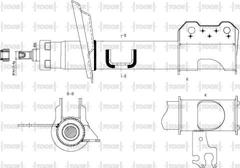 TOOR SG15031 - Shock Absorber autospares.lv