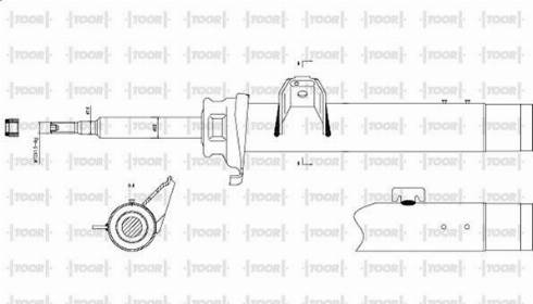 TOOR SG15101 - Shock Absorber autospares.lv