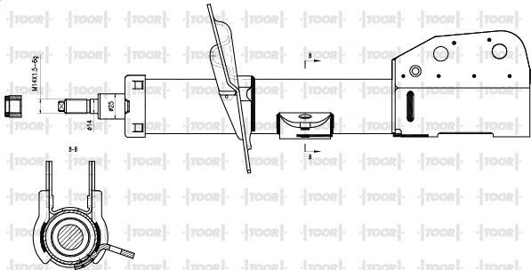 TOOR SG15130 - Shock Absorber autospares.lv