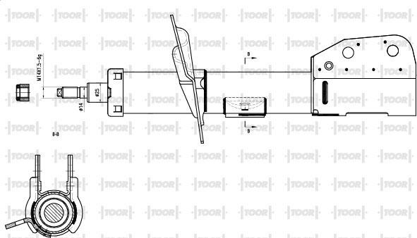 TOOR SG15131 - Shock Absorber autospares.lv