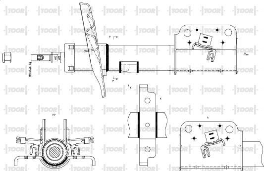 TOOR SG16670 - Shock Absorber autospares.lv