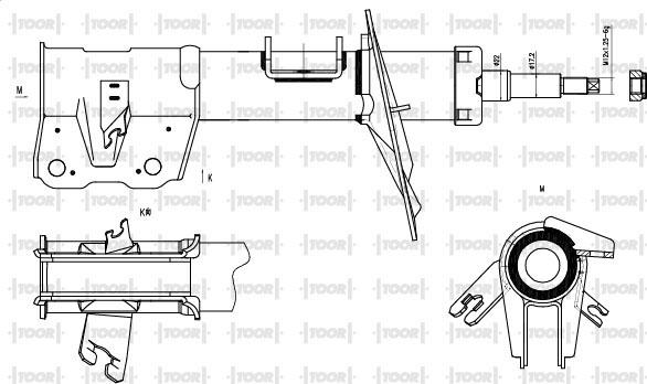 TOOR SG16000 - Shock Absorber autospares.lv