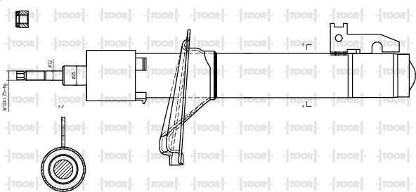 TOOR SG16110 - Shock Absorber autospares.lv