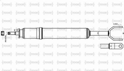 TOOR SG16820 - Shock Absorber autospares.lv