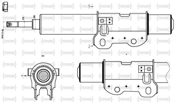 TOOR SG16380 - Shock Absorber autospares.lv