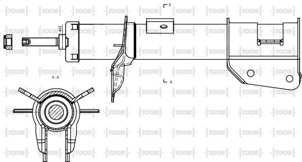 TOOR SG10420 - Shock Absorber autospares.lv