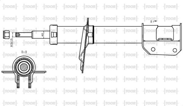 TOOR SG10100 - Shock Absorber autospares.lv