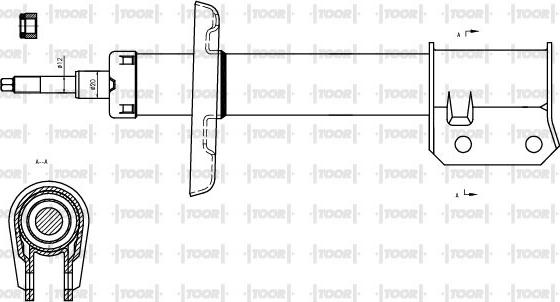 TOOR SG10850 - Shock Absorber autospares.lv