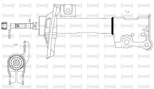 TOOR SG10260 - Shock Absorber autospares.lv