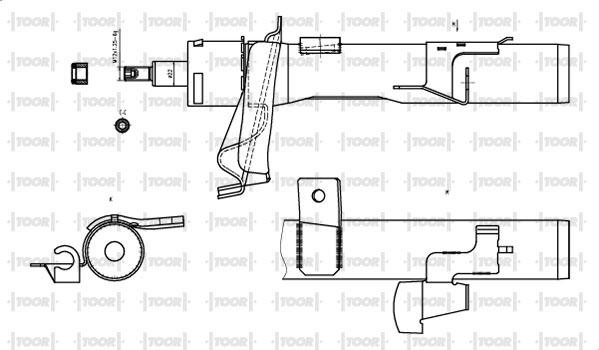 TOOR SG11481 - Shock Absorber autospares.lv