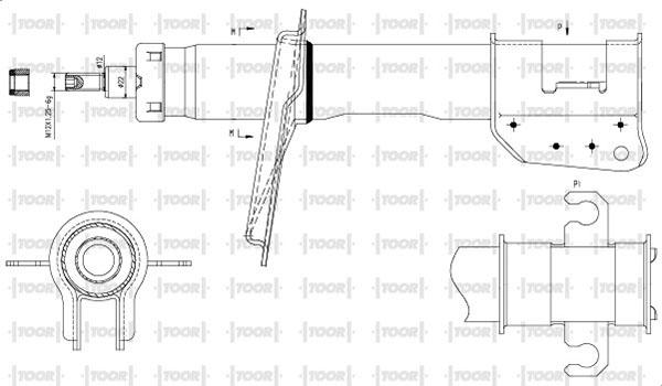 TOOR SG11900 - Shock Absorber autospares.lv