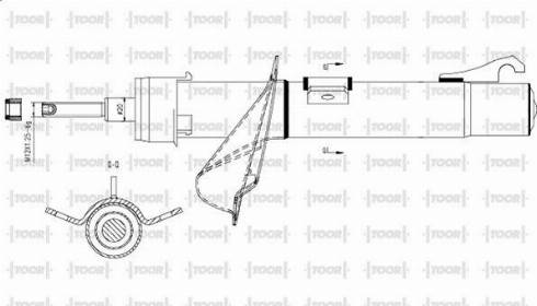 TOOR SG11930 - Shock Absorber autospares.lv