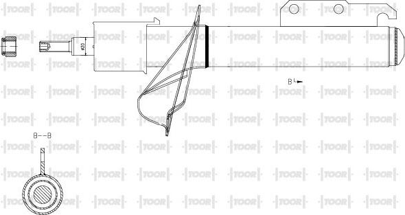 TOOR SG11920 - Shock Absorber autospares.lv