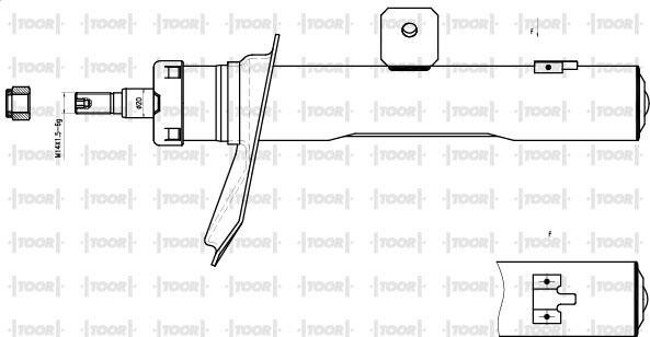 TOOR SG11551 - Shock Absorber autospares.lv