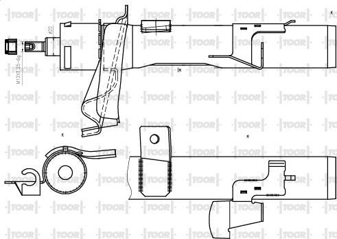 TOOR SG11530 - Shock Absorber autospares.lv