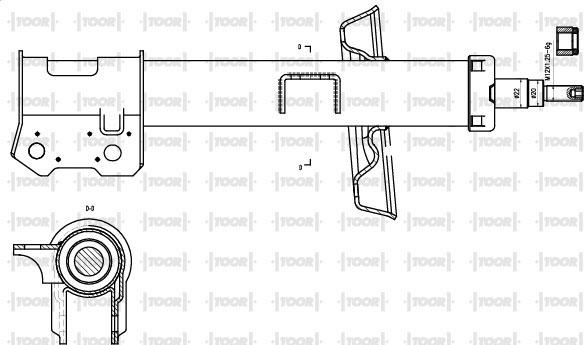 TOOR SG11690 - Shock Absorber autospares.lv