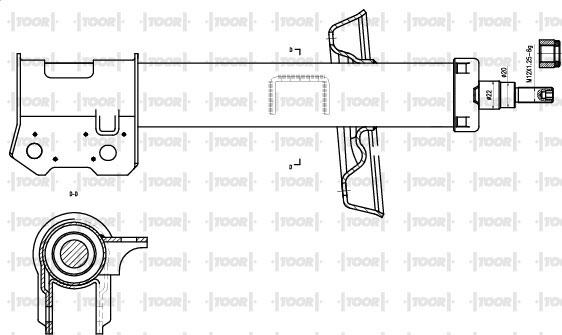 TOOR SG11691 - Shock Absorber autospares.lv