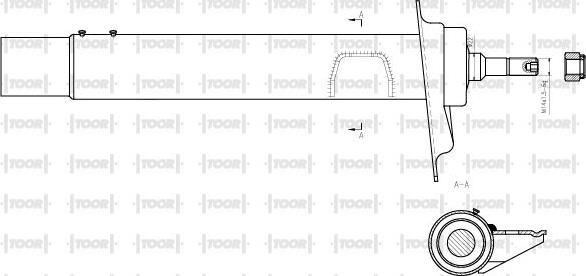 TOOR SG11350 - Shock Absorber autospares.lv