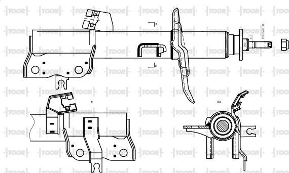 TOOR SG11320 - Shock Absorber autospares.lv