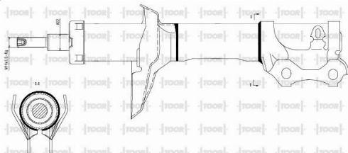 TOOR SG14460 - Shock Absorber autospares.lv