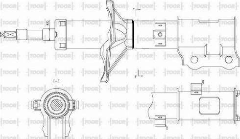 TOOR SG13961 - Shock Absorber autospares.lv