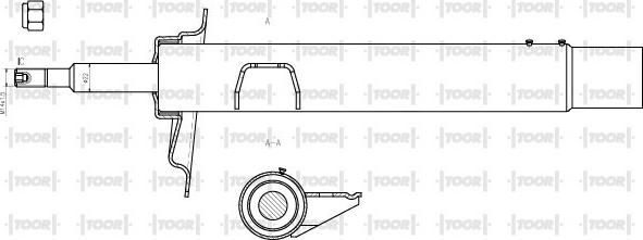 TOOR SG13981 - Shock Absorber autospares.lv