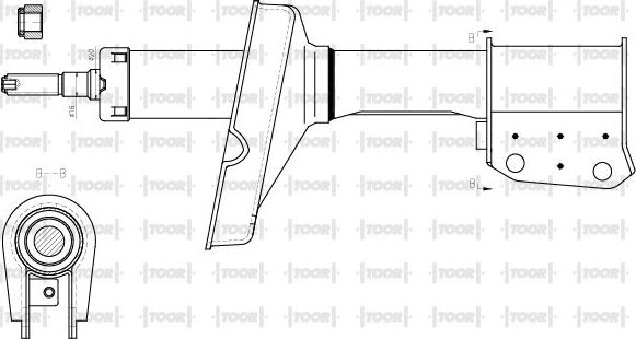 TOOR SG12430 - Shock Absorber autospares.lv