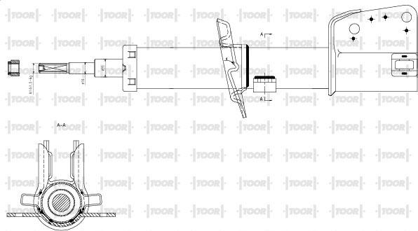 TOOR SG12560 - Shock Absorber autospares.lv