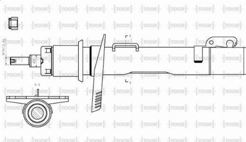 TOOR SG12650 - Shock Absorber autospares.lv