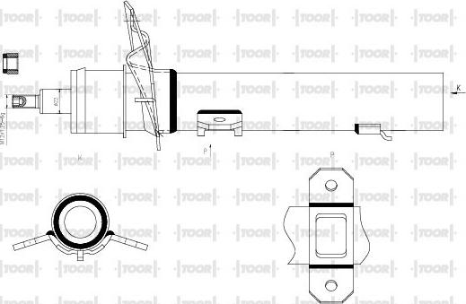 TOOR SG12000 - Shock Absorber autospares.lv