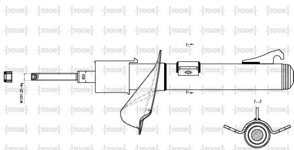 TOOR SG12010 - Shock Absorber autospares.lv